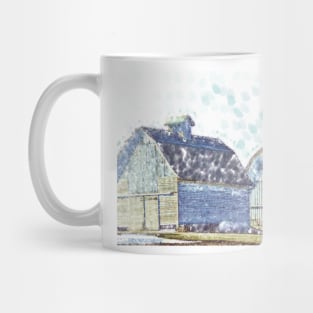 Twin Iowa Barns Mug